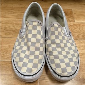 vans checkerboard grey dawn